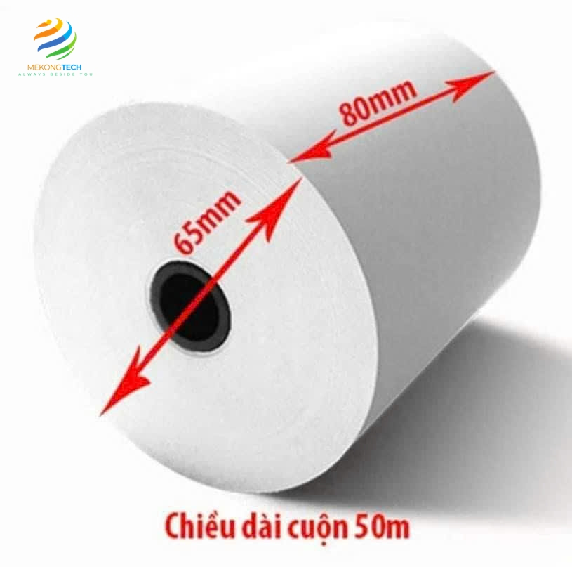 [THÙNG 50 CUỘN] GIẤY IN BILL BÁN HÀNG K80mm Phi 65mm – Tại Tphcm, Bình Dương, Đồng Nai